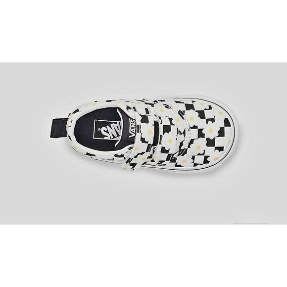 NIB CHECKERBOARD DAISY GIRLS VANS SNEAKERS - Picture 2 of 8